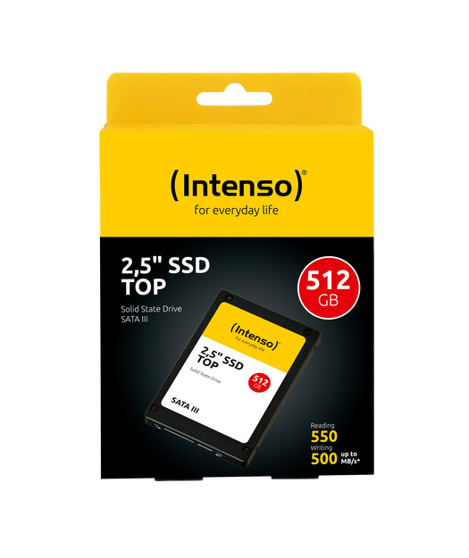 Intenso Top 512GB 520MB-500MB/s  Sata III SSD