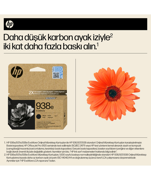 HP 4S6Y2PE EvoMore Siyah M.Toner (938e)