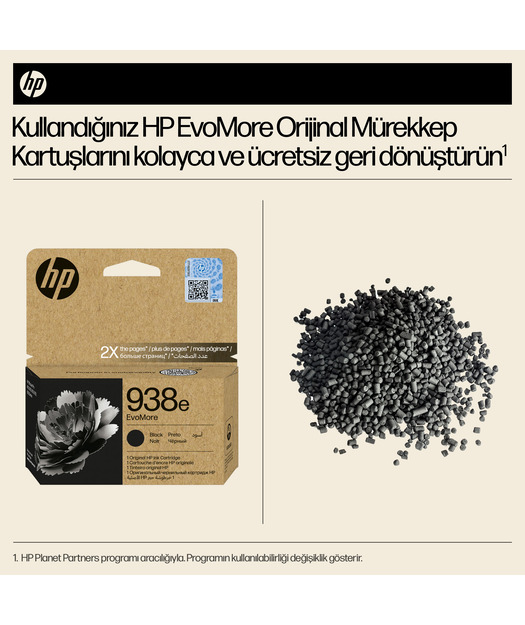 HP 4S6Y2PE EvoMore Siyah M.Toner (938e)