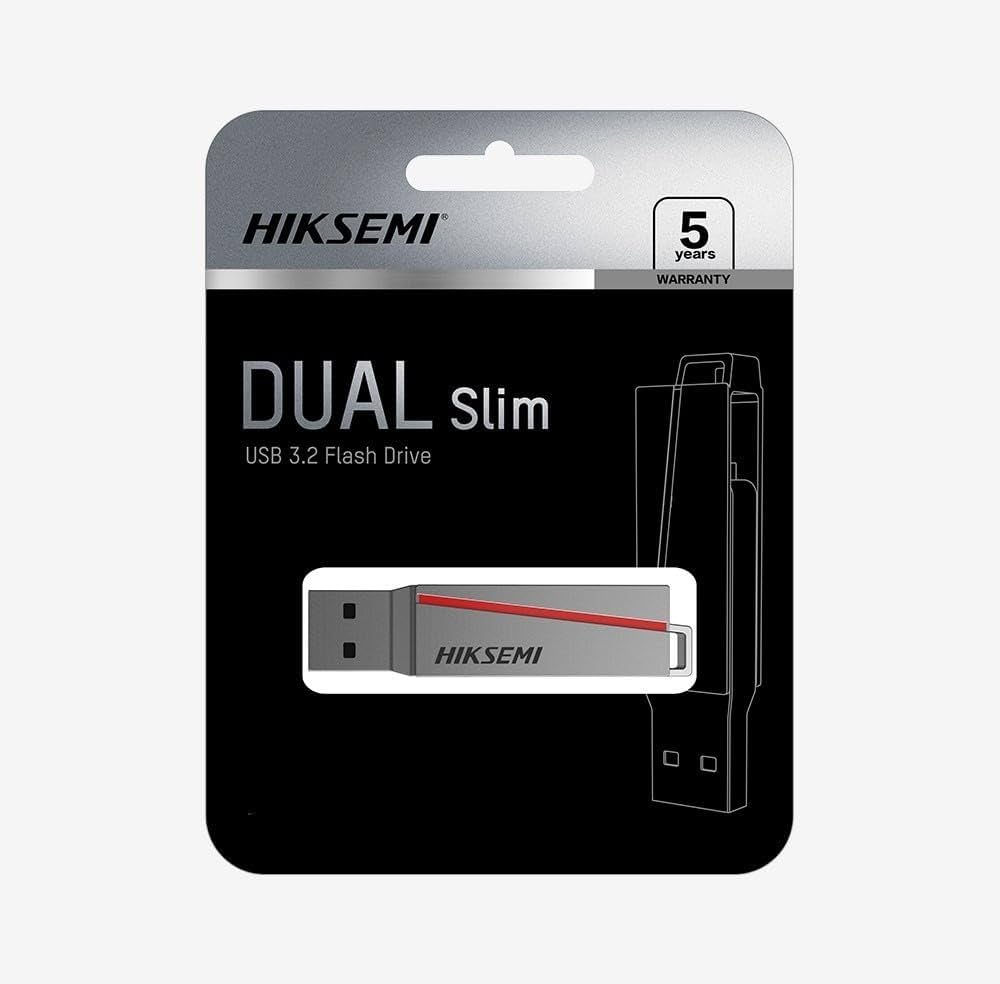 Hiksemi E307C USB 3.2 Dual 128 GB Taşınabilir Bellek - Gri