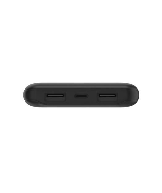 Belkin 10K Power Bank + USB-C 15W, Çift USB-A, 15cm USB-A - C Kablo, Siyah