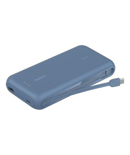 Belkin BPB024 30W 20K Entegre Kablolu Powerbank - Mavi