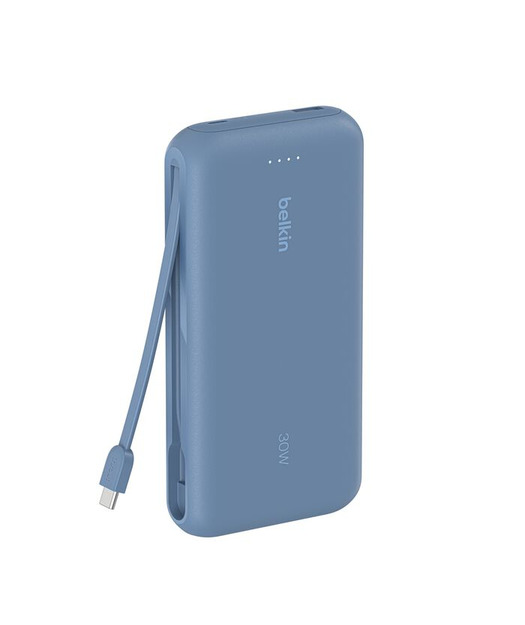 Belkin BPB024 30W 20K Entegre Kablolu Powerbank - Mavi