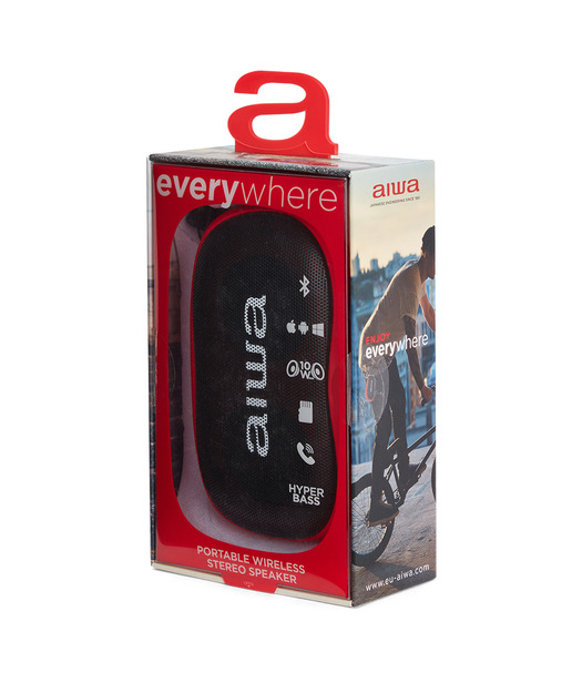 Aiwa BS-110RD Bluetooth Hoparlör Kırmızı