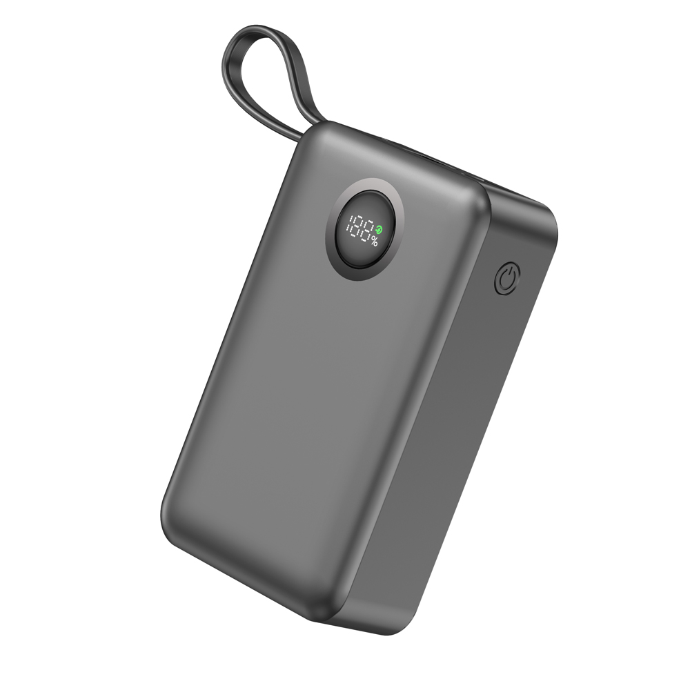 Dexim CZ03 65W PD Dahili Lightning& Type-C Kablolu 20000 Mah Powerbank