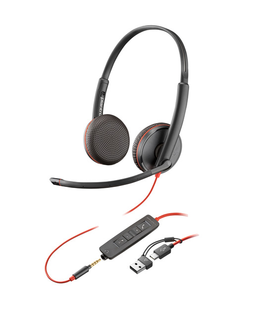 Poly BW 3225 USB-C HS +3.5mmP +USB-C/A