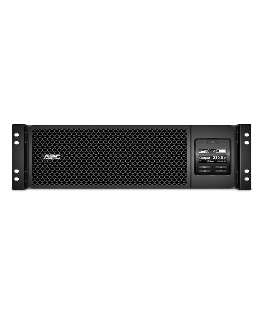 APC Smart-UPS On-Line, 5kVA, Rackmount 3U, 230V, 6x C13+4x C19 IEC outlets, Network Card+SmartSlot, Extended runtime, W/ rail kit