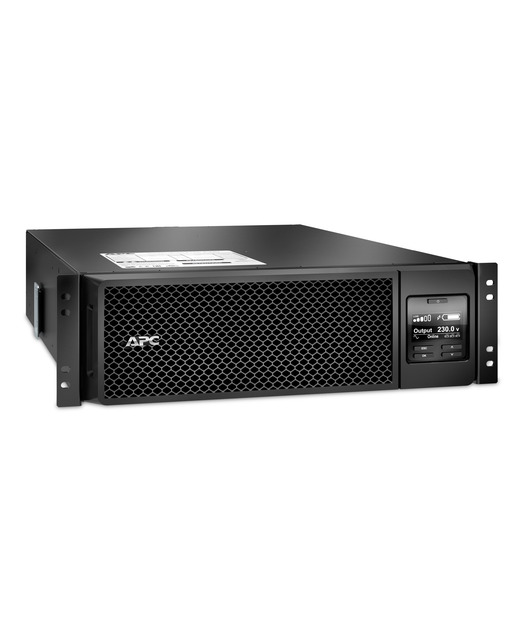 APC Smart-UPS On-Line, 5kVA, Rackmount 3U, 230V, 6x C13+4x C19 IEC outlets, Network Card+SmartSlot, Extended runtime, W/ rail kit