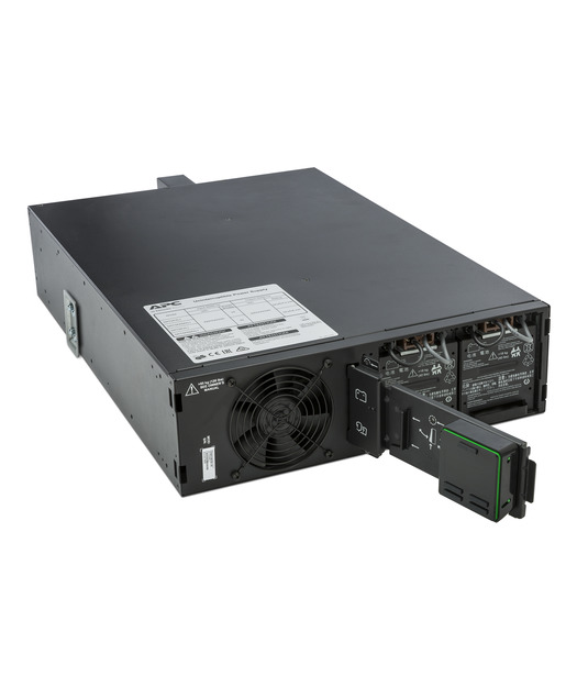 APC Smart-UPS On-Line, 5kVA, Rackmount 3U, 230V, 6x C13+4x C19 IEC outlets, Network Card+SmartSlot, Extended runtime, W/ rail kit