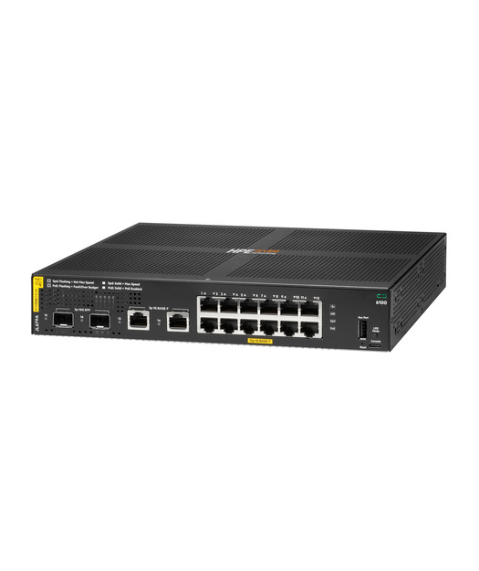 Aruba 6100 12G CL4 2SFP+ 139W Swch