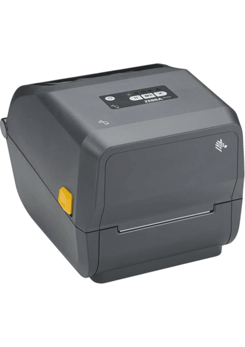 Thermal Transfer Printer (74/300M) ZD421; 203 dpi, USB, USB Host, Ethernet, BTLE5, EU and UK Cords, Swiss Font, EZPL