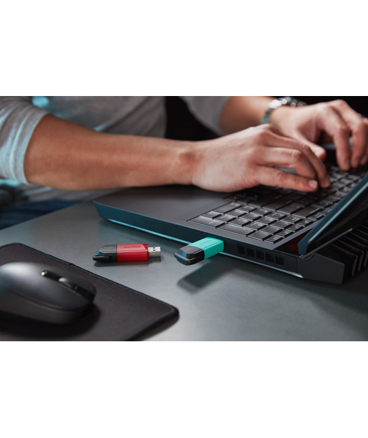 128GB USB 3.2 Gen 1 DataTravelerExodia M (Black + Red)