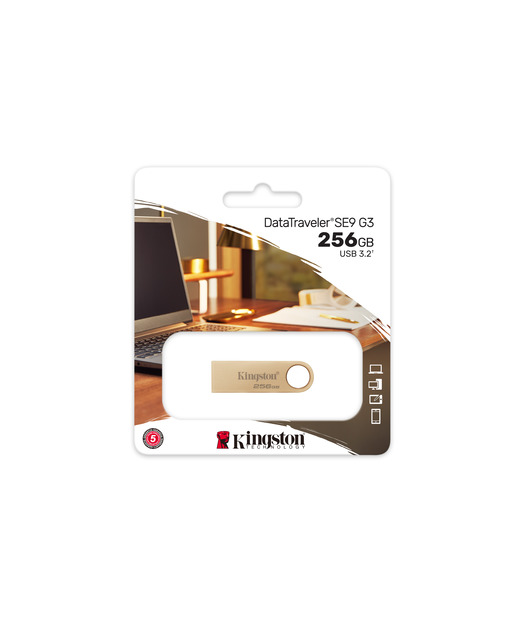 Kingston 256GB 220MB/s Metal USB 3.2 Gen 1 DataTraveler SE9 G3