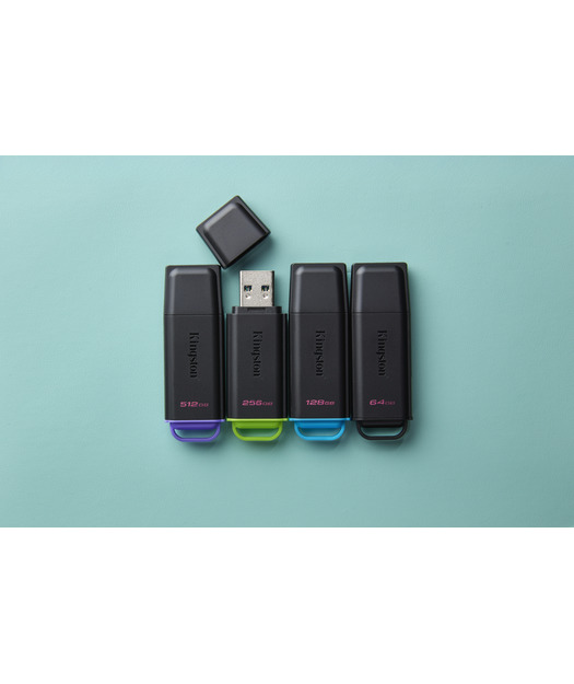 Kingston 128GB Portable USB 3.2 Gen 1 DataTraveler Exodia Black/Blue