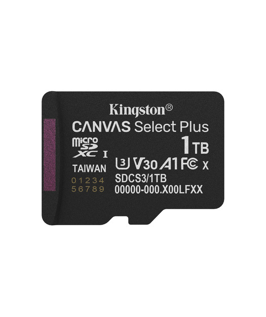 1TB microSDXC Canvas Select Plus Gen3 150MB/s A1 Card + Adapter